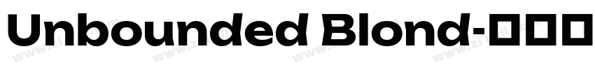 Unbounded Blond字体转换